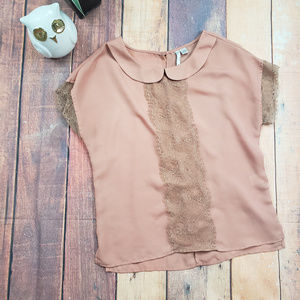*sold* Lauren Conrad Blouse Peter Pan Collar Lace